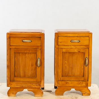 A piar of Art deco bedside tables first half of the 20th century.