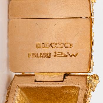 Björn Weckström, A 14K gold bracelet "Pyramid". Lapponia 1970.