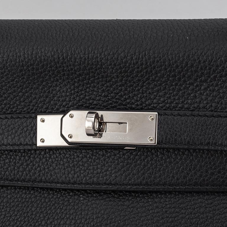 Hermès, a 'Kelly 35' black leather bag, 2017.