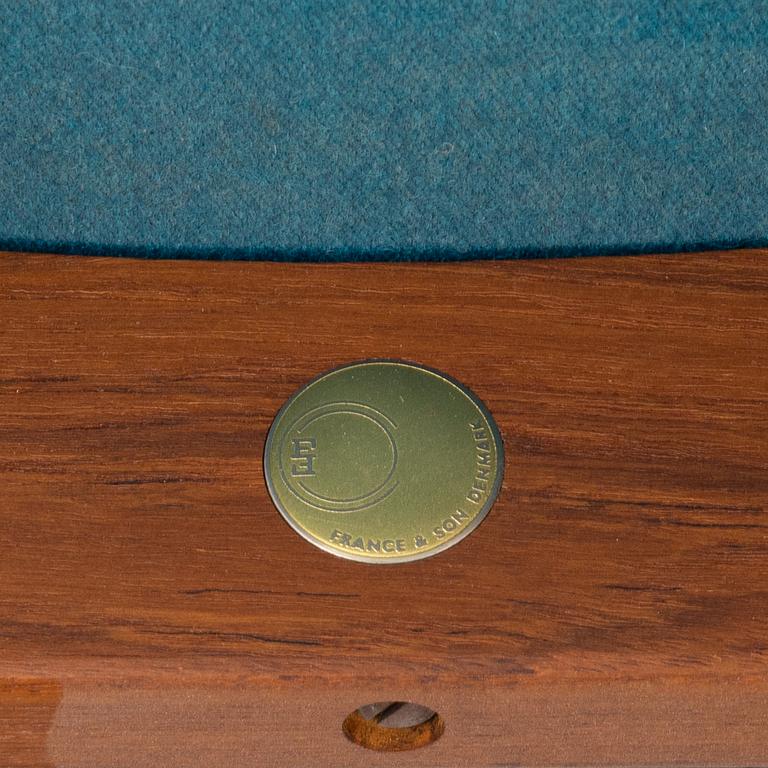 Inger Klingenberg, stolar, 3 st, modell 193, France & Son, 1960-tal.