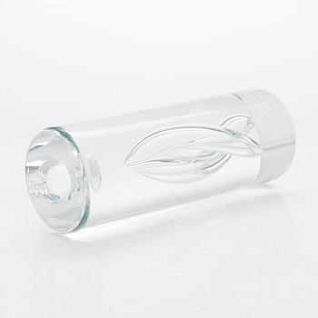 Timo Sarpaneva, glasskulptur/ljusstake, "Janus", signerad Timo Sarpaneva Iittala 1993, 169/500.