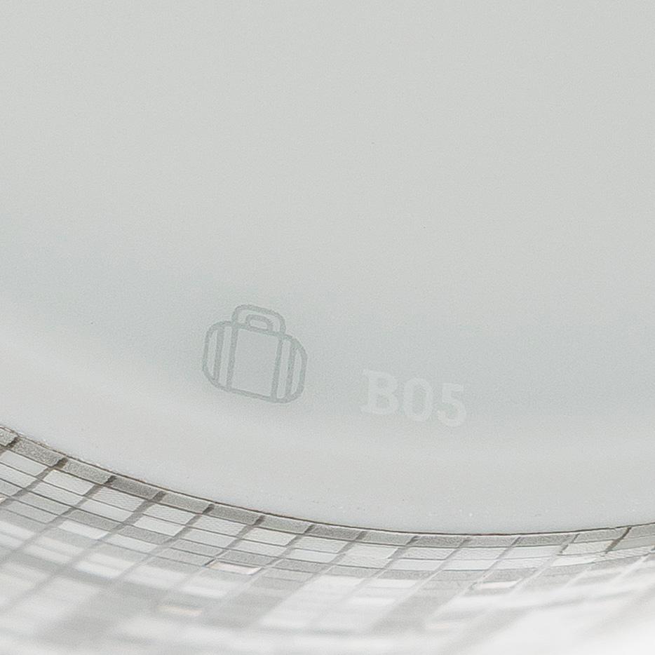 Hermès, cups with saucers, a pair, "Mosaique au 24".