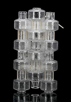 VÄGGLAMPA, glas, Orrefors, Fagerhult, 1900-talets mitt.