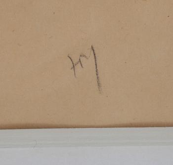 HENRI MICHAUX, tusch på papper. Sign.