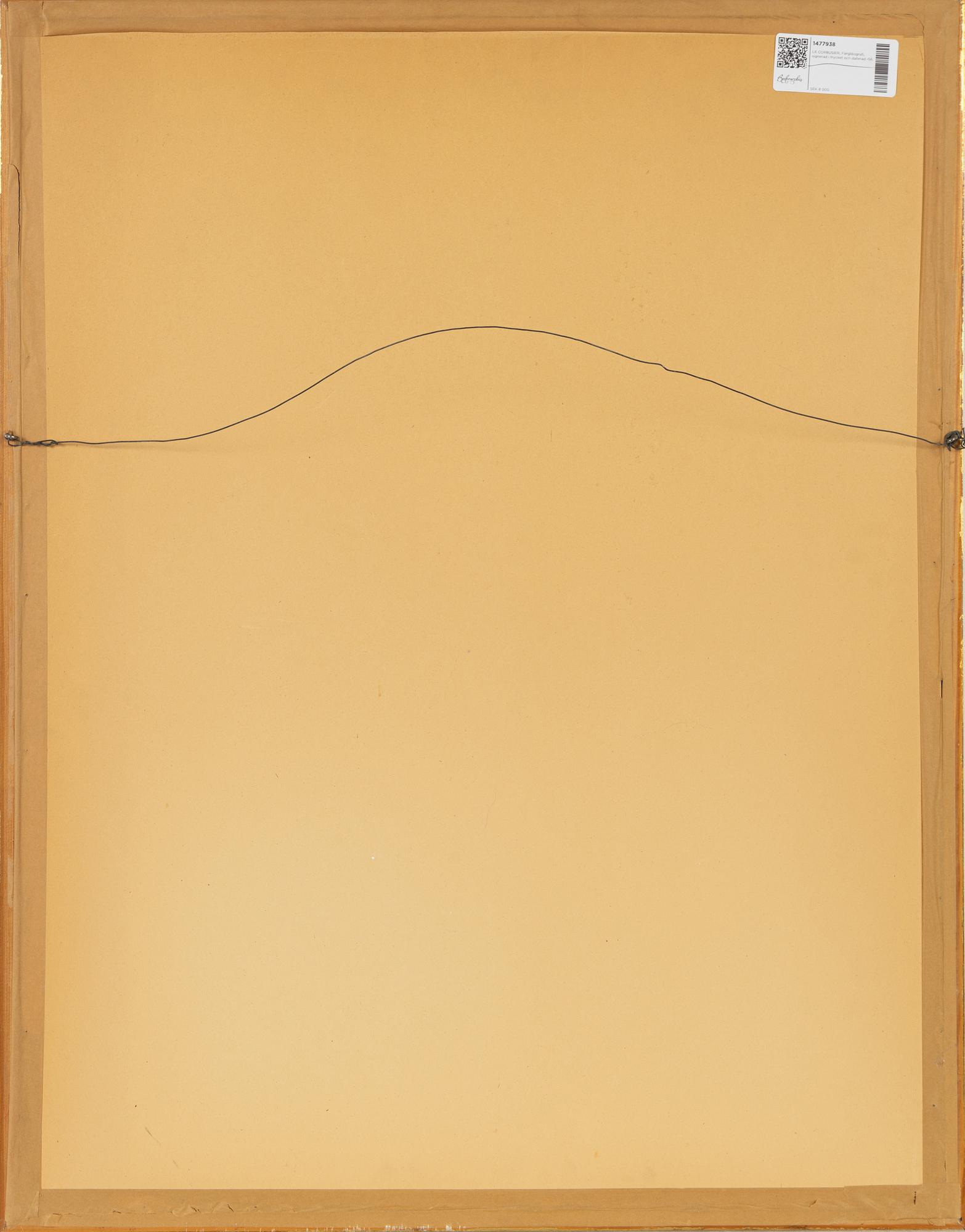 Le Corbusier, färglitografi, 1956, signerad i trycket.