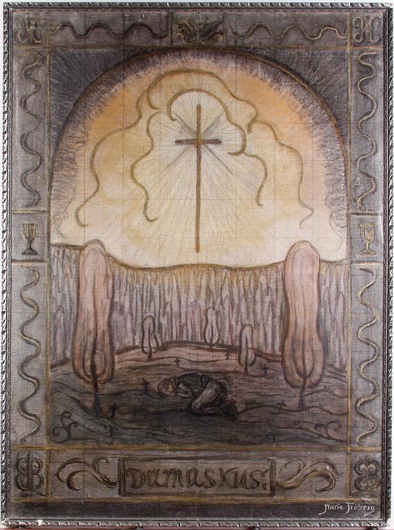 FRÖBERG, MARIA, olja på duk. Sign.