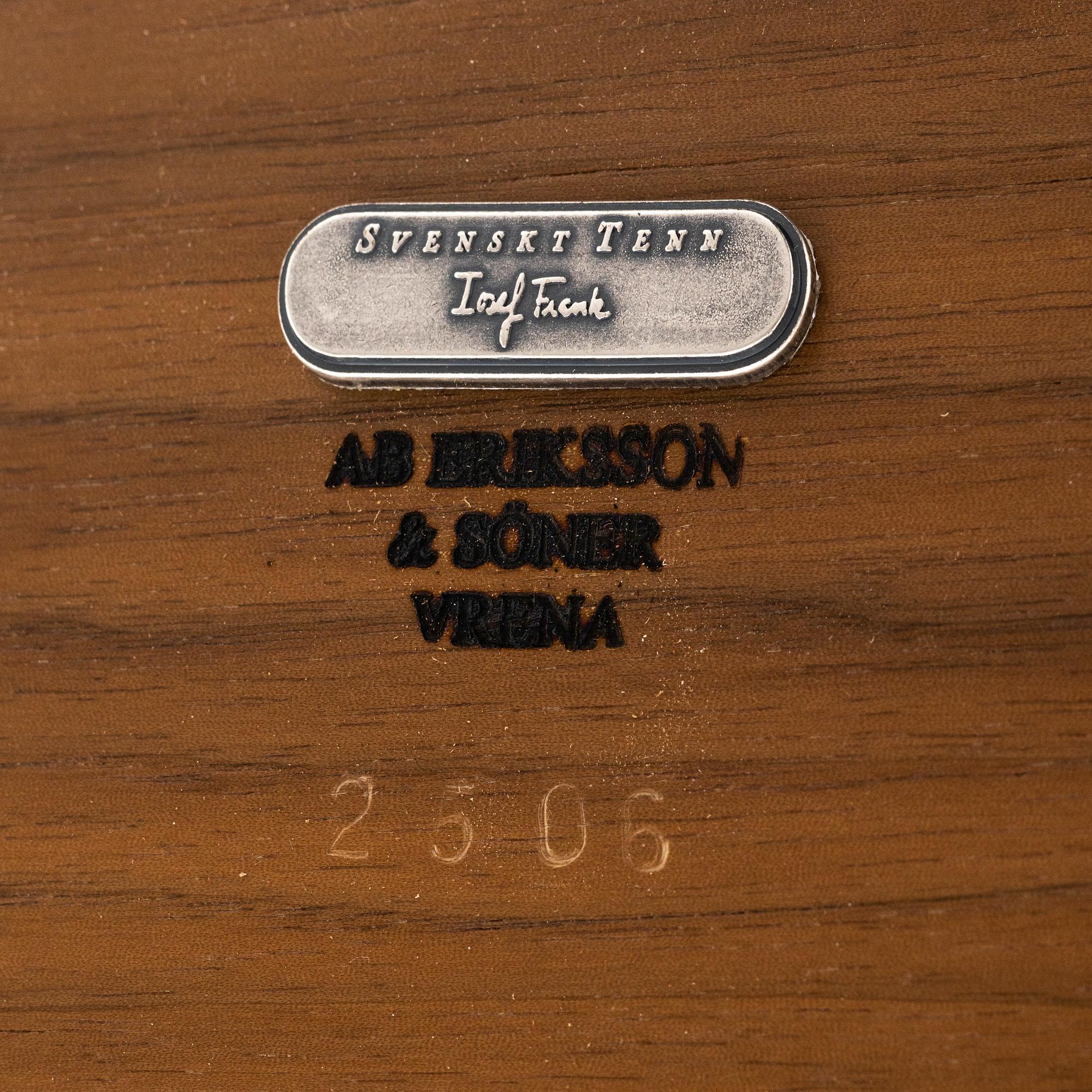 Josef Frank, dining table model B884, Svenskt Tenn, 2000s.