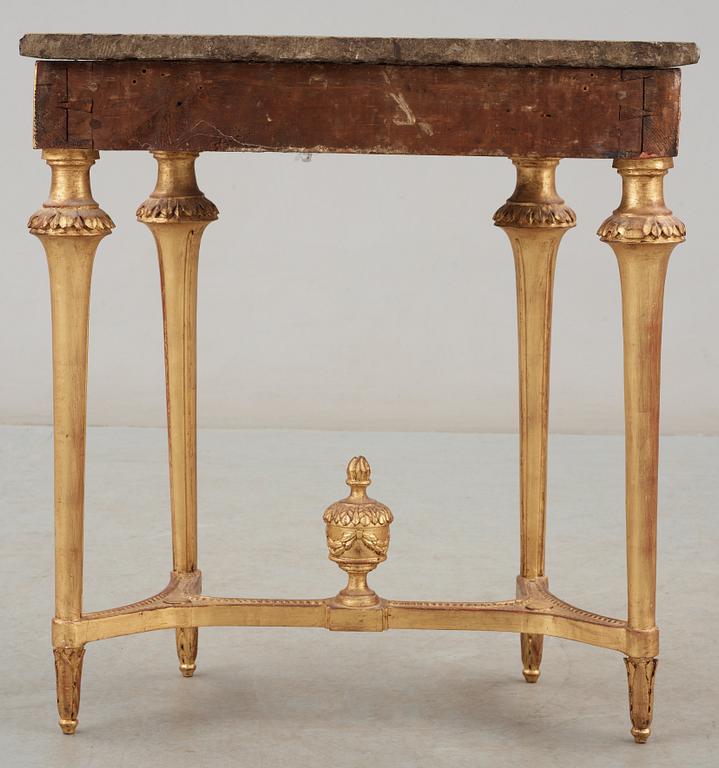 A Gustavian late 18th century console table.