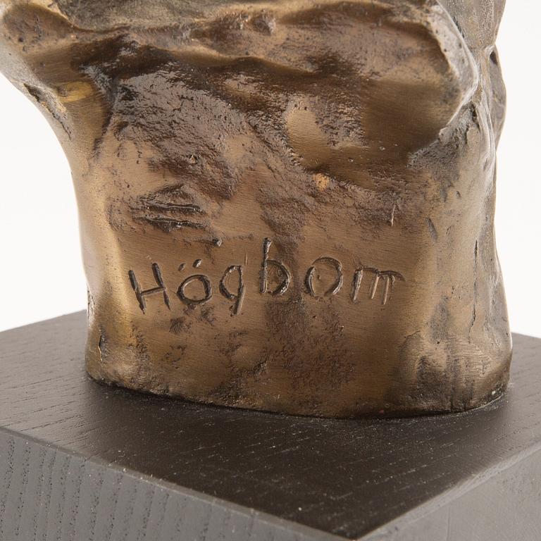 Helge Högbom, sculpture, signed.