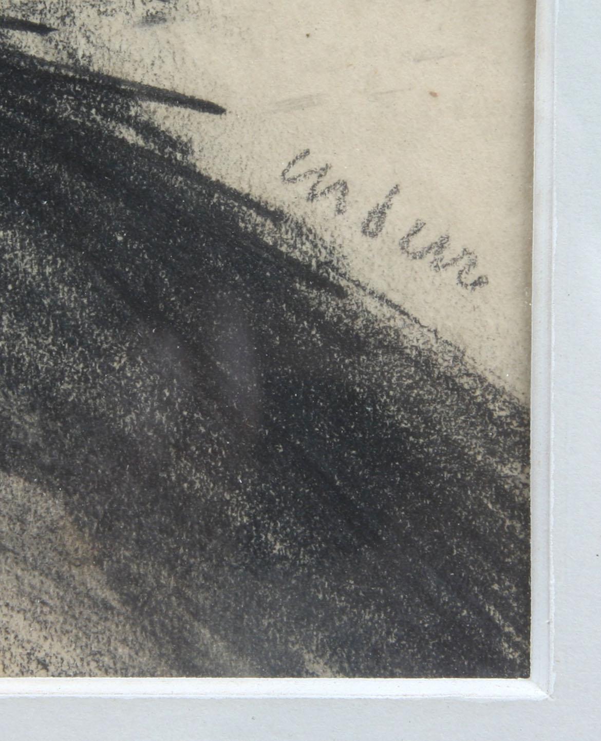 HILMER ANDERZ, teckning, sign.