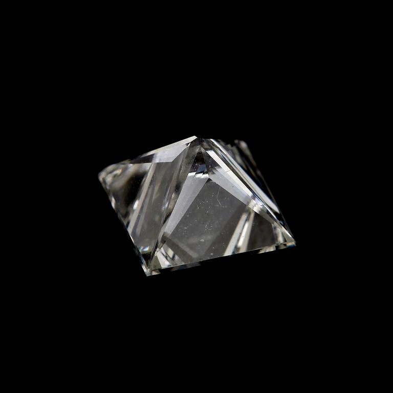 PRINCESS CUT DIAMOND, loose. Weight app. 1.30 cts.