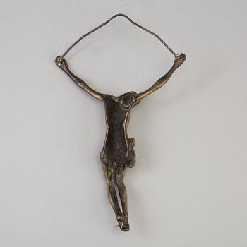 an 18th century bronze crucifix.