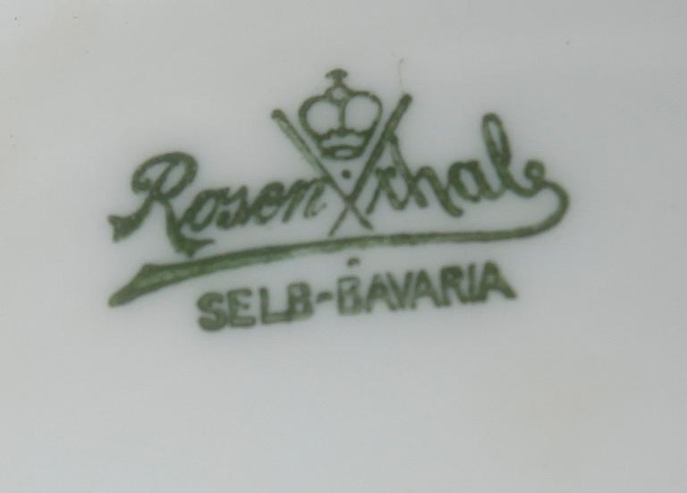 BORDSLAMPA, porslin, Rosenthal, 1920-tal.