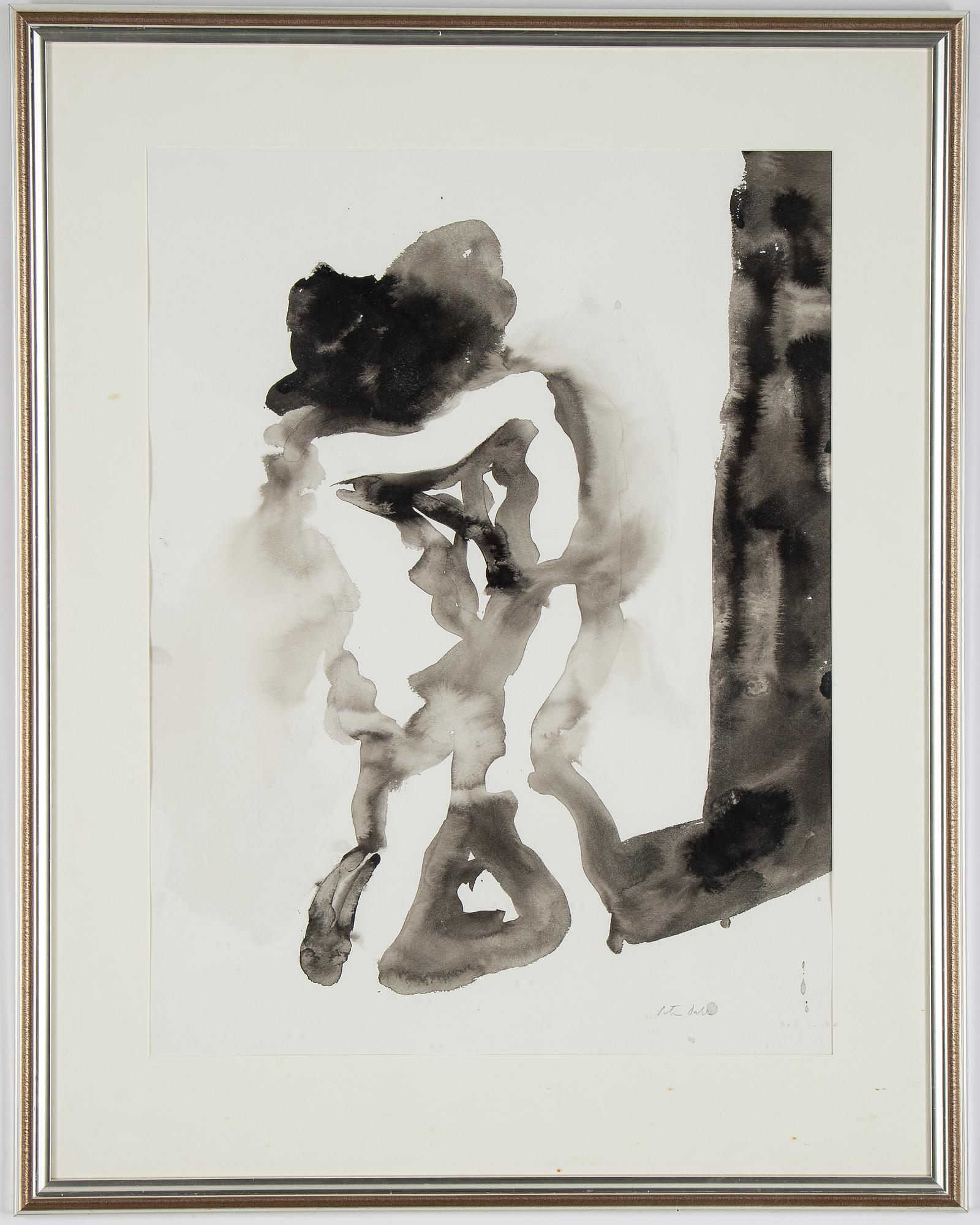 Peter Dahl, watercolour, signed.