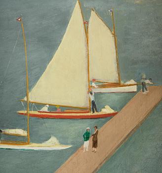 Nils Tydén, Motif from Riddarfjärden with sailing boats.