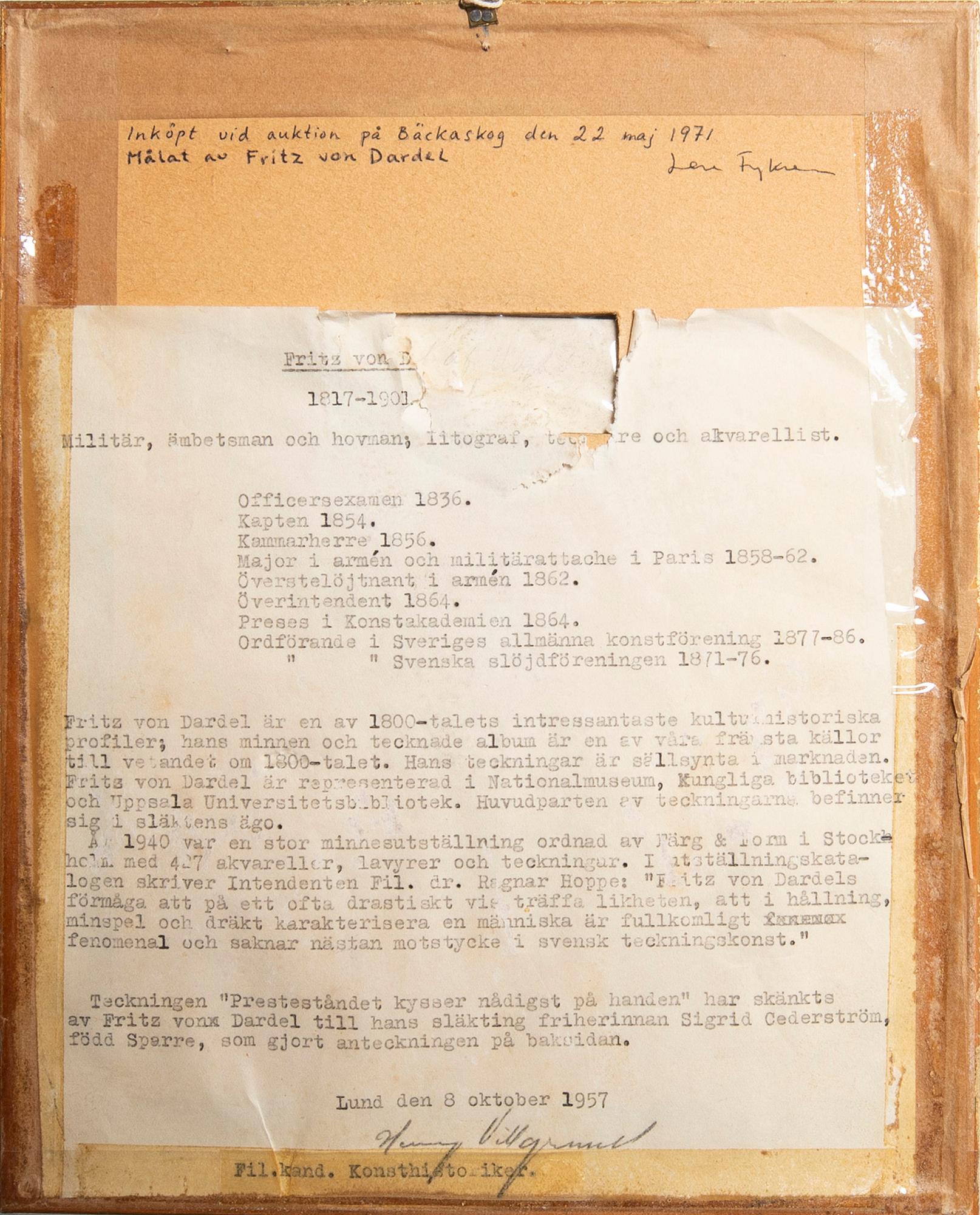 Fritz von Dardel, 1847.