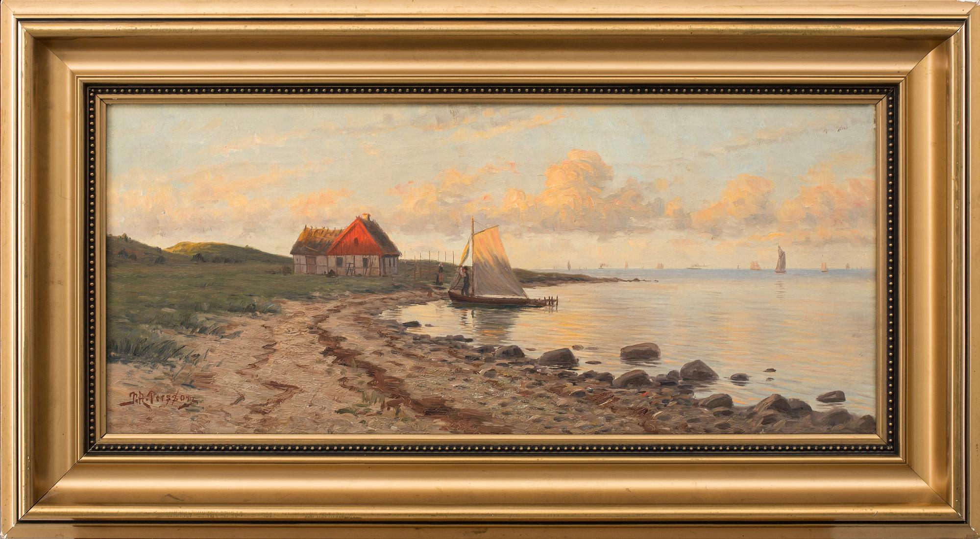 P A PERSSON, olja på duk, signerad.