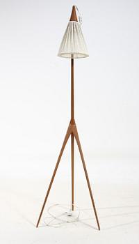 GOLVLAMPA, teak, 1950/60-tal.