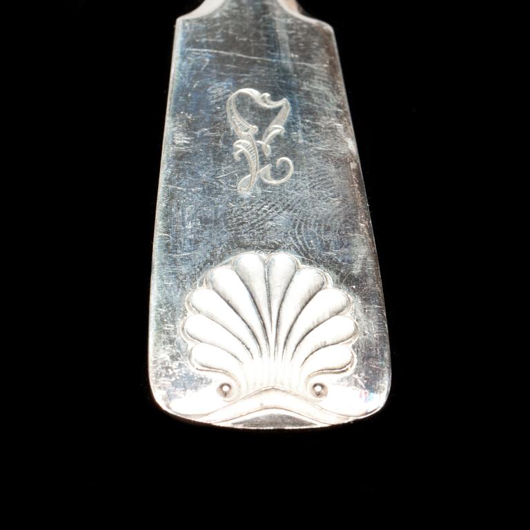 BESTICKUPPSÄTTNING, 84 delar, silver, Snäckmodell, Finland, 1900-tal.