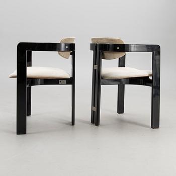 A set of four 'Pamplona' dining chairs by Augusto Savini for Pozzi, Italy.