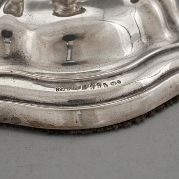 LJUSSTAKAR, ett par, silver, svenska importstämplar, 1900-talets mitt.