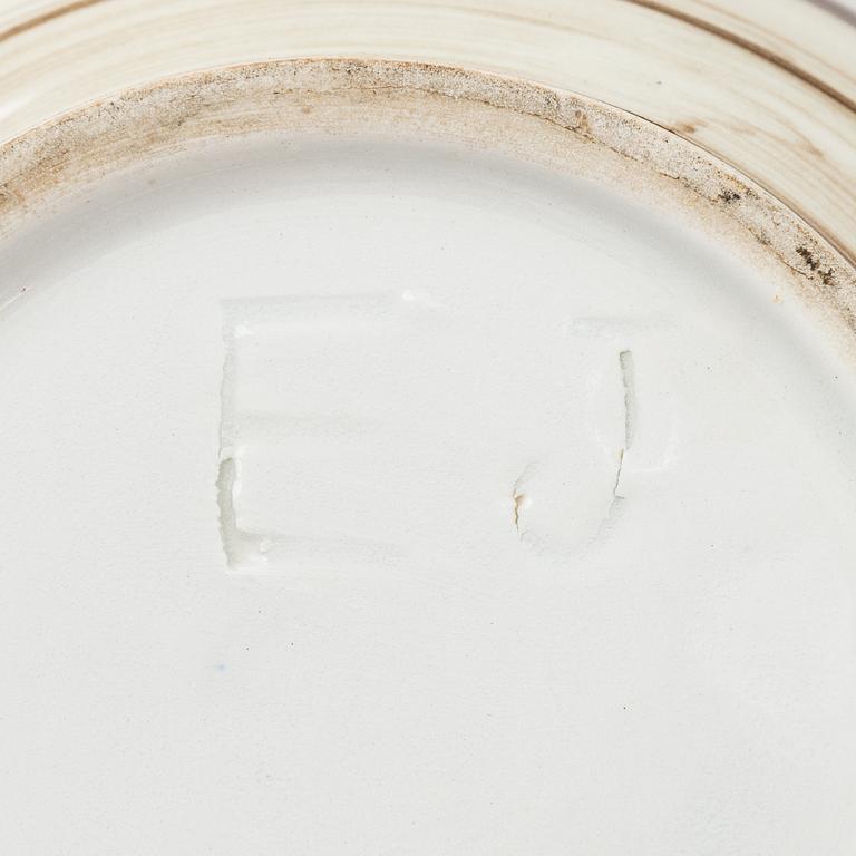 Elin Juselius, A ceramic vase signed EJ.
