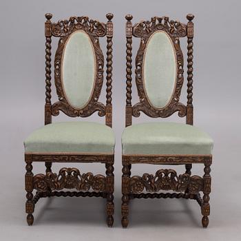 STOLAR, 4 st, barockstil, 1920-tal.