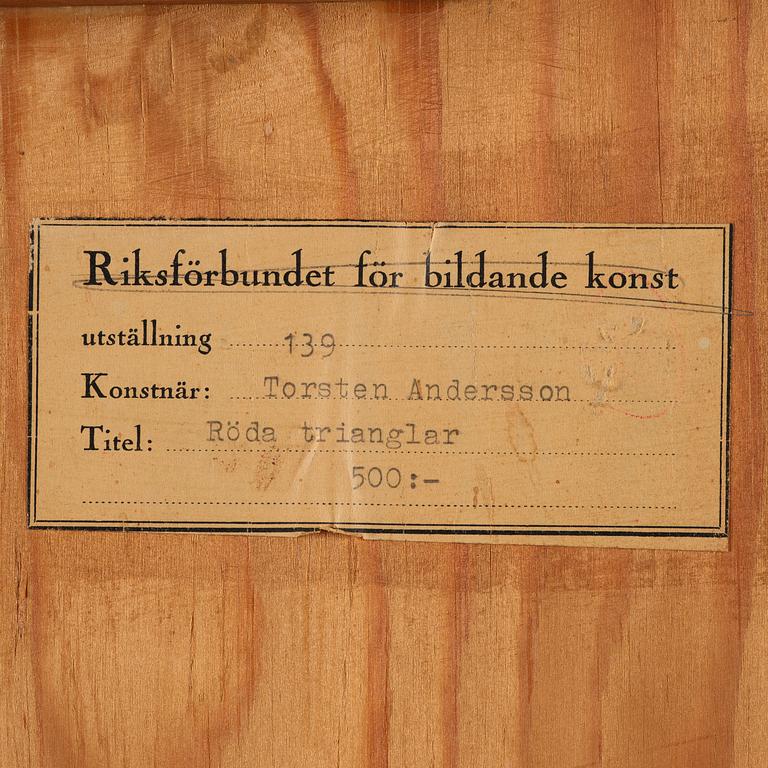 Torsten Andersson, "Red triangles".