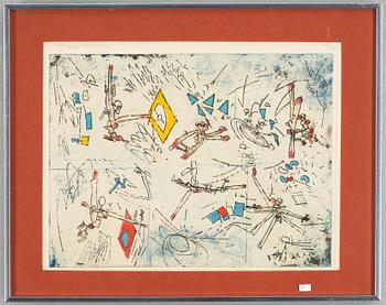 Roberto Matta · ROBERTO MATTA, färglitografi, signerad och numrerad 22/50.