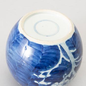 Two blue and white jars, China, 20th Century.