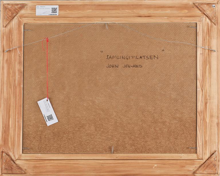 JOHN JON-AND, olja på pannå, stämpelsignerad.