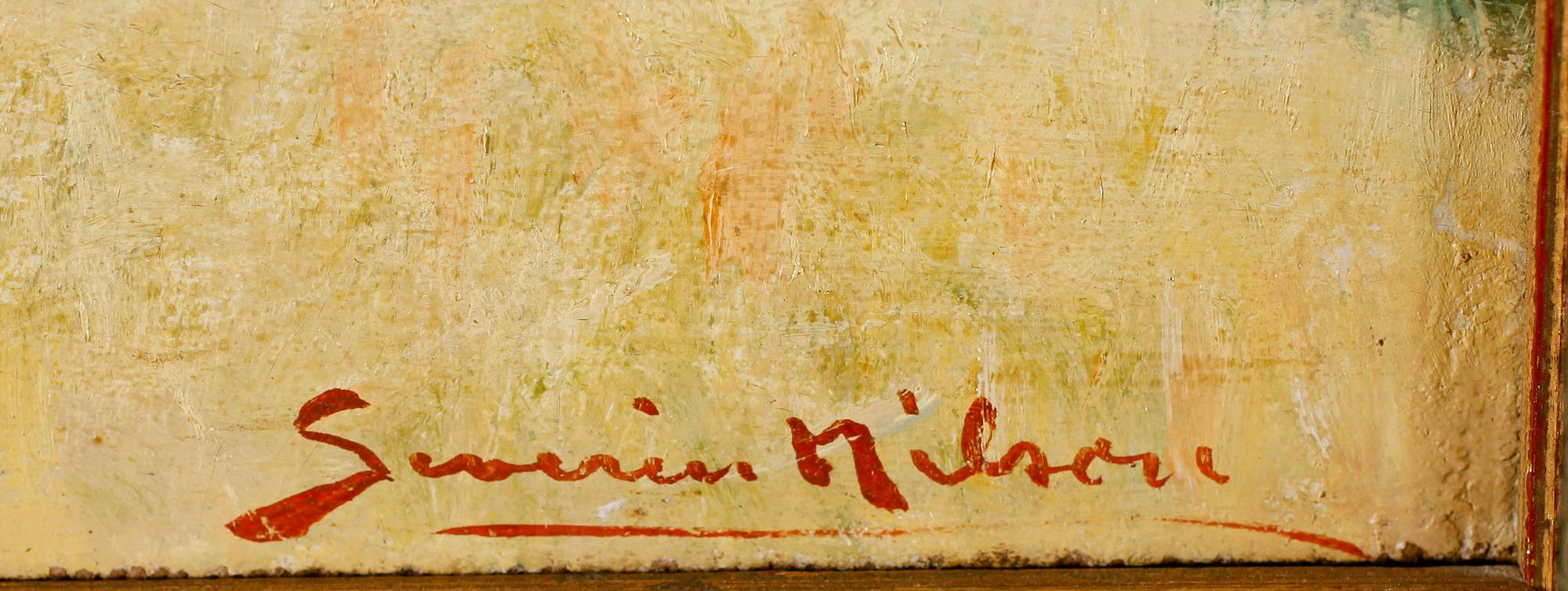 SEVERIN NILSON, olja på pannå, signerad.