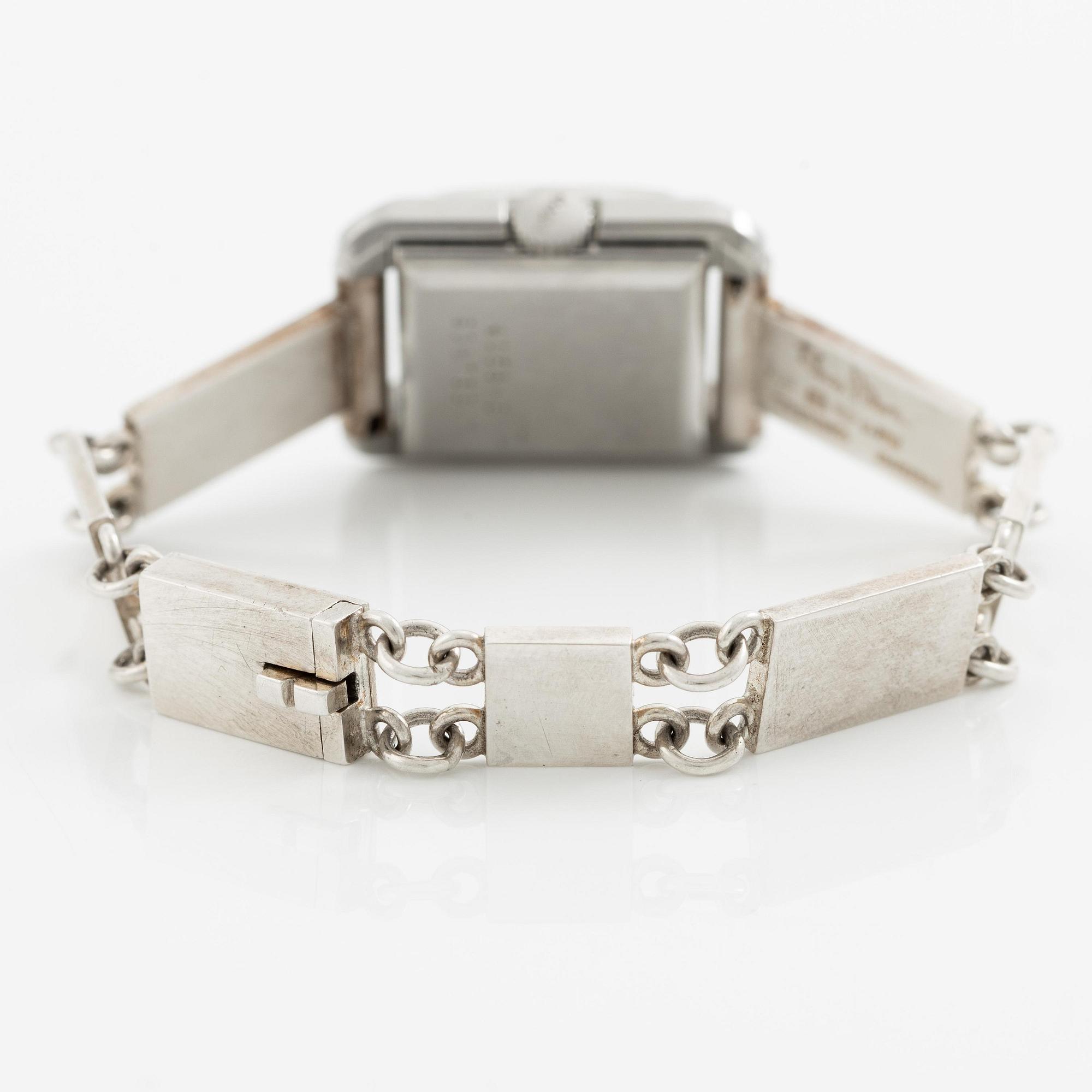 Wiwen Nilsson, a wristwatch, silver, Lund 1964.