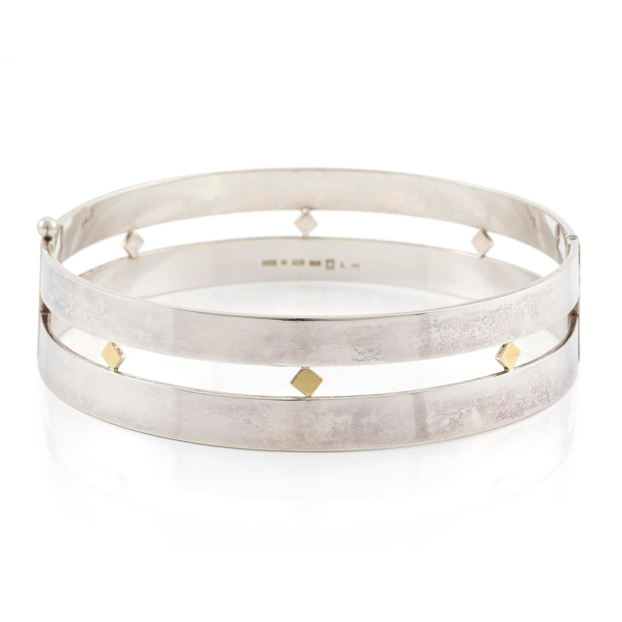 Sigurd Persson, a necklace, sterling silver with gilding, Stockholm 1995.