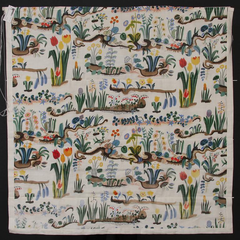 HISSGARDIN, linne, "Primavera", Josef Frank, Svenskt Tenn. Ca 130x130.
