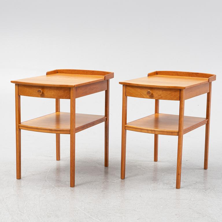 A pair of 'Birgitta' bedside tables, Åfors Möbelfabrik, second half of the 20th Century.