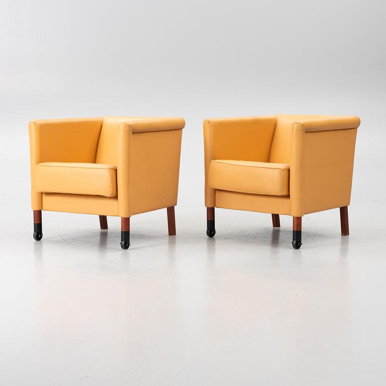 Armchairs, a pair, JOC, late 20th century.