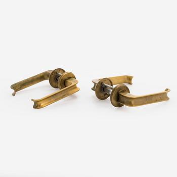 Ilmari Tapiovaara, ten pairs of door handles, for Oy Excelsior Ab (EXO), Designed 1981.