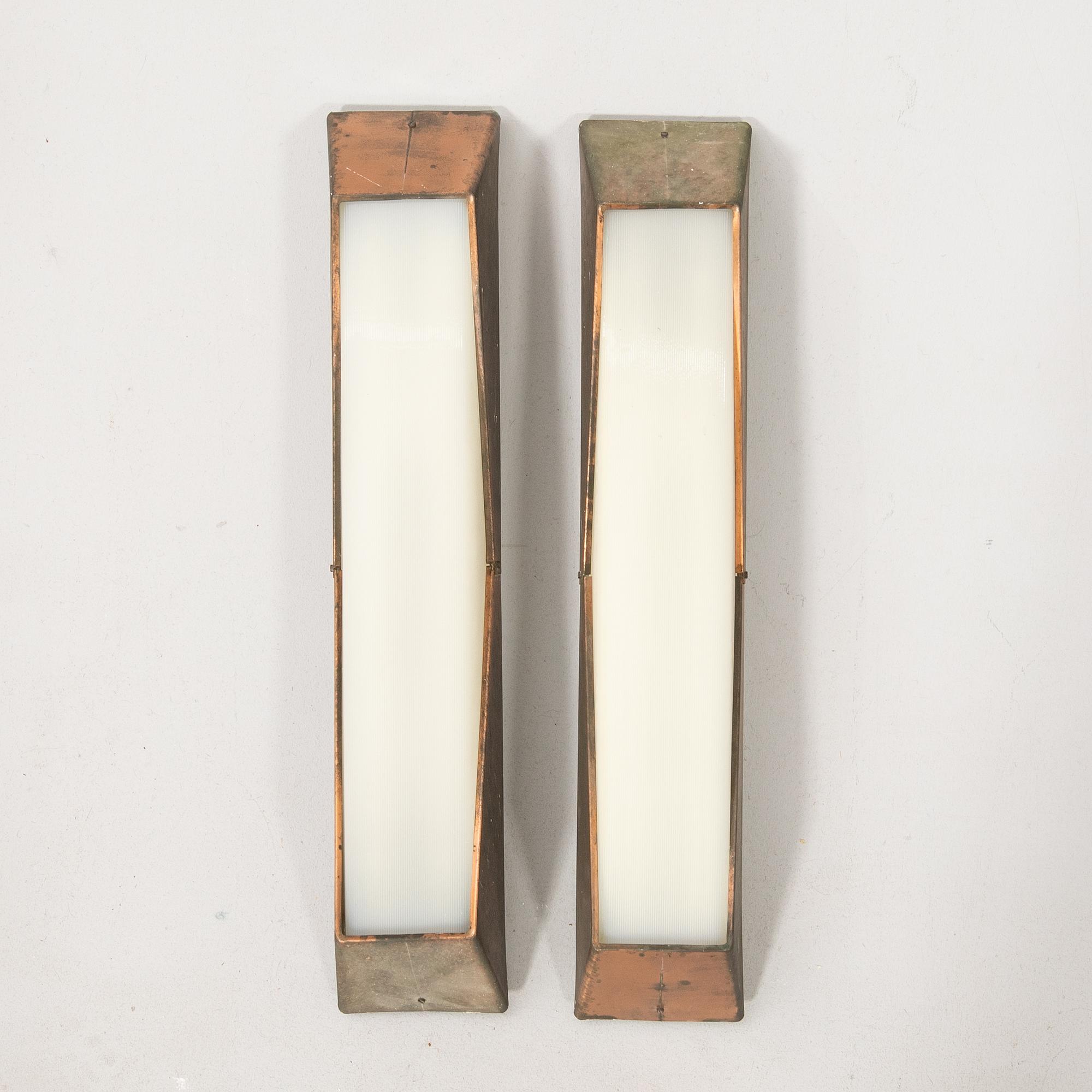 Ceiling/Wall lamps, a pair from the 1960s/70s.