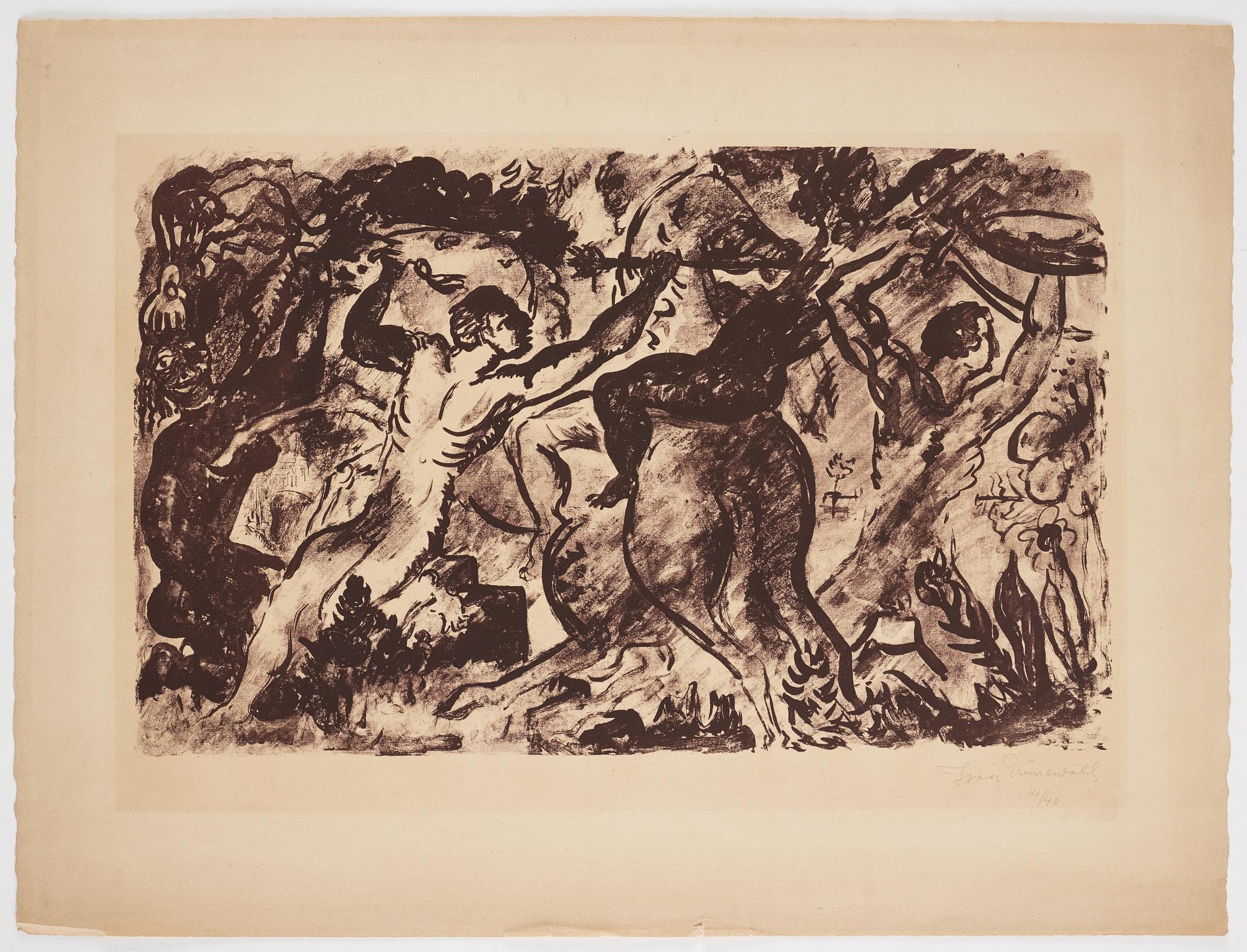 Isaac Grünewald, Figurscen.