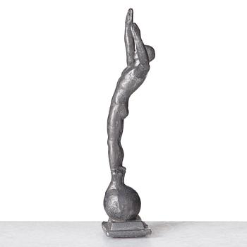 Nils Fougstedt, NILS FOUGSTEDT, a set of four pewter items, Svenskt Tenn, Sweden ca 1928.