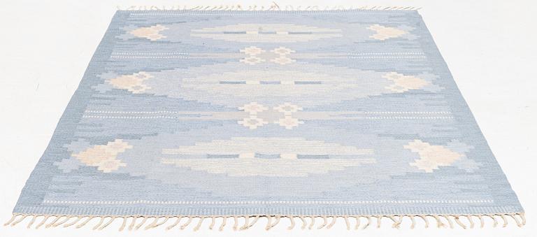 Ingegerd Silow, a carpet, c 235 x 166 cm, signed IS.