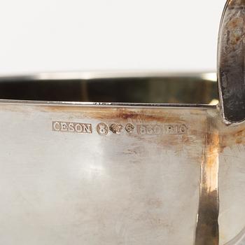 Punch mugs, 12 pcs, silver, Cesons, Gothenburg 1970s.