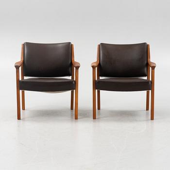 A pair of teak armchairs, Bröderna Andersson, Sweden, 1960's/70's.