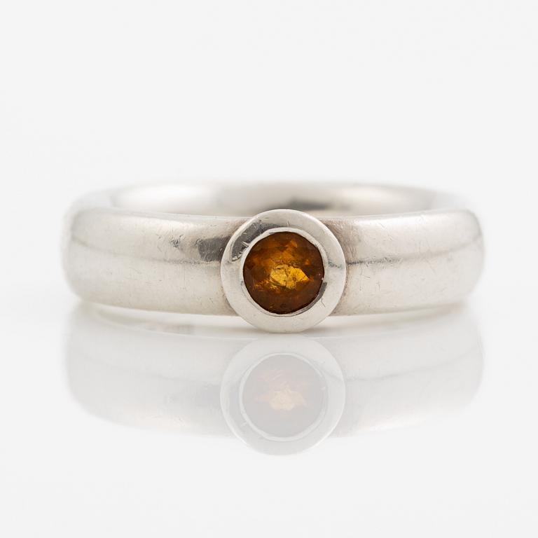 Gaudy, Ring, Gaudy, silver med citrin.