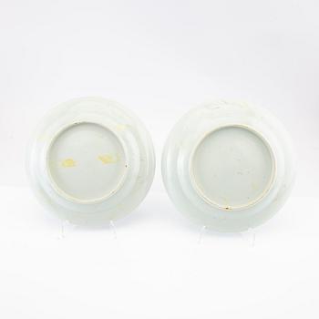 Plates 5 pcs China 17/18th century porcelain.