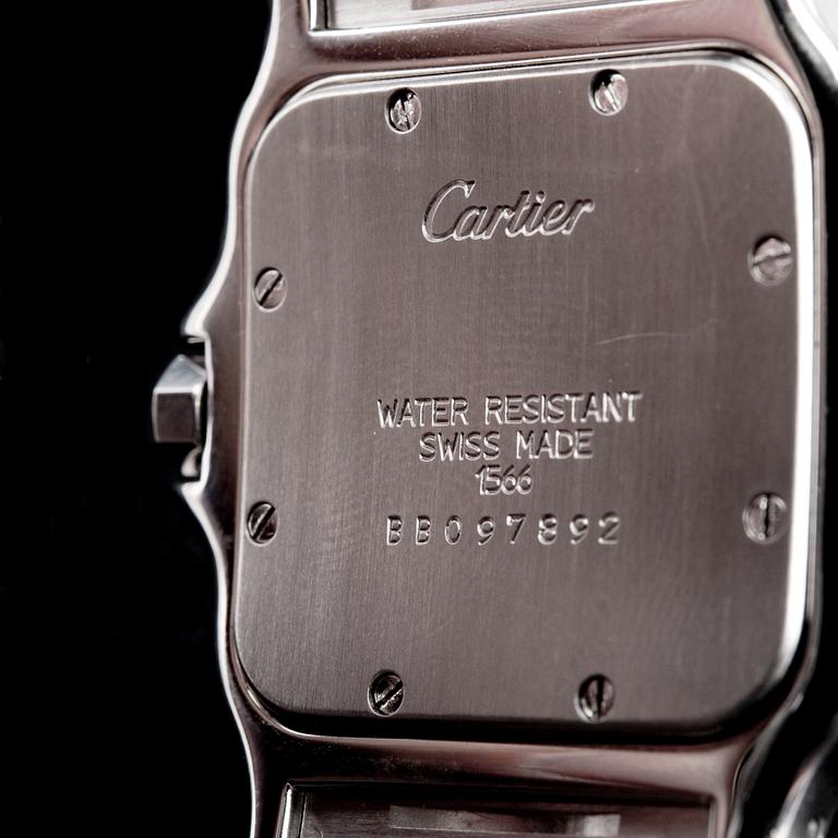 A MEN'S WRIST WATCH, Cartier Must Santos.