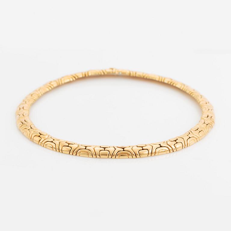 Bulgari collier 18K guld. BVLGARI 1884.