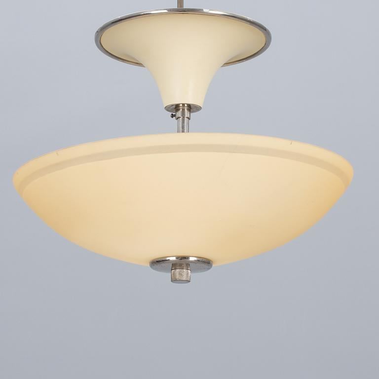 TAKLAMPA, art deco, Böhlmark. Diam 35 cm.