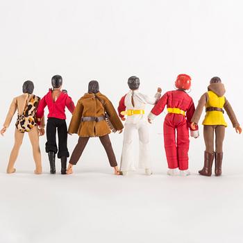 ACTIONFIGURER, 11 stycken, Mego, 1970-tal.